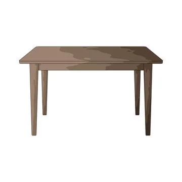 Dining Table illustration Stock Illustration