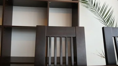 Dining Table in a Modern Flat Stock Footage 48694660