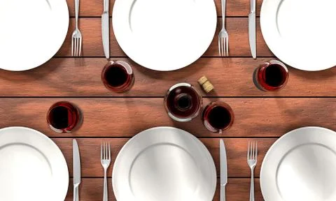 Dining table 写真素材