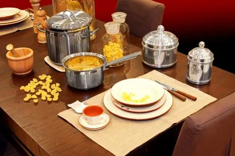 Dining table Stock Photos