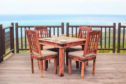 Dining table Foto stock