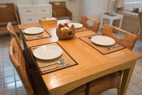 Dining table Stock Photos