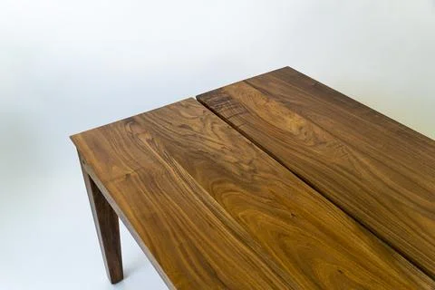 Dining table ready for dinner, on white background design furniture, mexico Foto stock