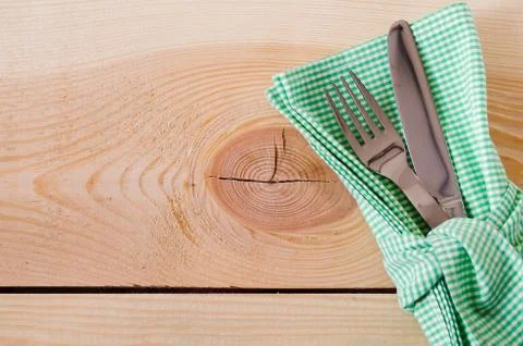 Dining Table Setting in Rustic Style. Stock Photos