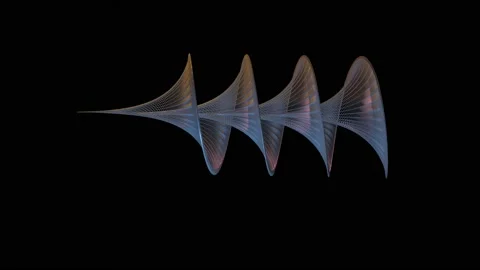 Dini's surface  Three dimensional mathematical object . 3d animation render Stock Footage 192218049