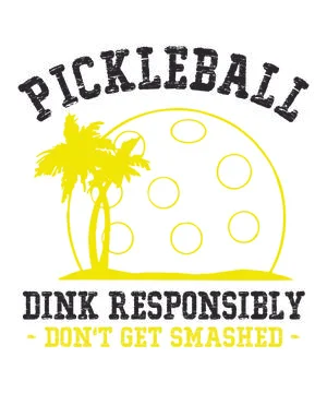 Dink Responsibly Don't Get Smashed Stock Illustration