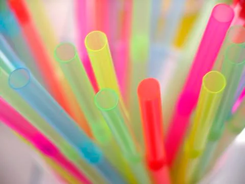 Dinking straws Stock Photos