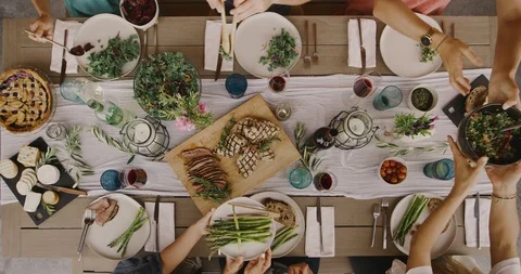 Dinner is being served Stock Footage 111723117