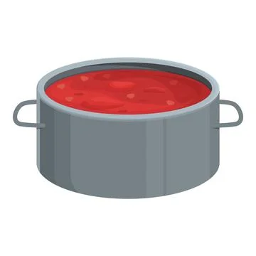 Dinner borsch icon cartoon vector. Dish recipe Stock Illustration