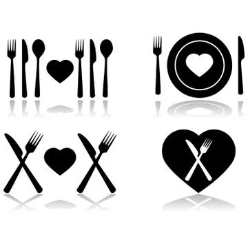 Dinner date Stock Illustration