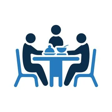 Dinner, dining time icon. Stock Illustration