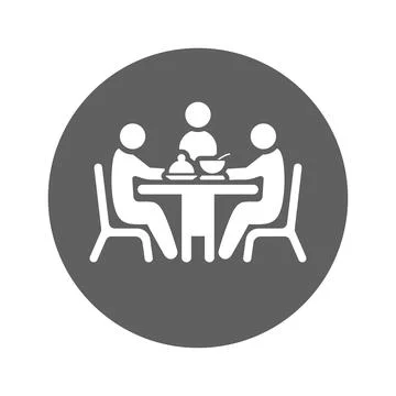 Dinner, dining time icon. Stock Illustration