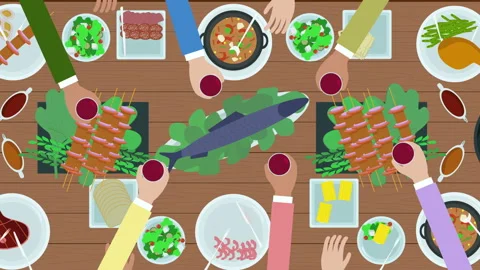 Dinner Vídeo Stock 111312662