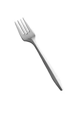 Dinner Fork Isolated On White Background For Table Setting Stock Photos