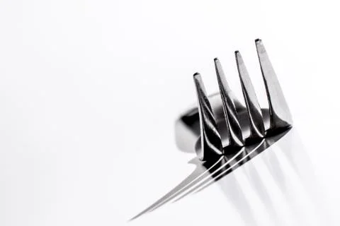 Dinner Fork throws large Shadow Foto stock