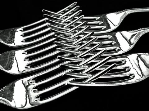 Dinner forks Stock Photos