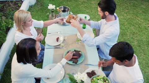 Dinner garden party Video stock 58281934