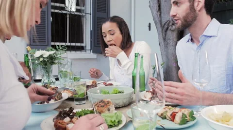Dinner garden party Video stock 58283270