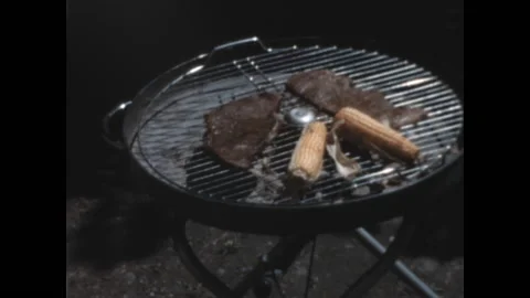 Dinner on the Grill 1957 Stock Footage 239249862