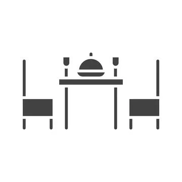 Dinner icon vector image. Illustrazione stock