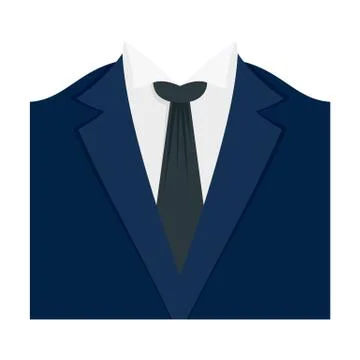 Dinner jacket icon, flat style Stock Illustration