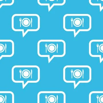 Dinner message pattern Stock Illustration