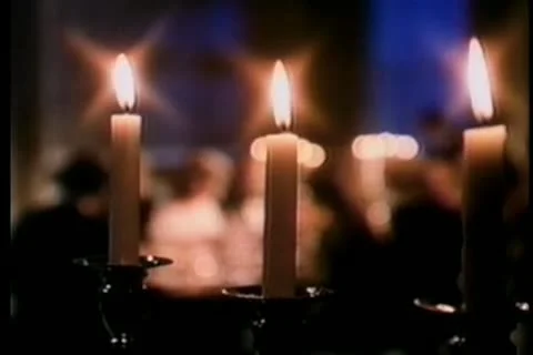 Dinner party by candle light Video stock 11350130
