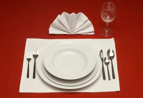 Dinner place setting Foto stock