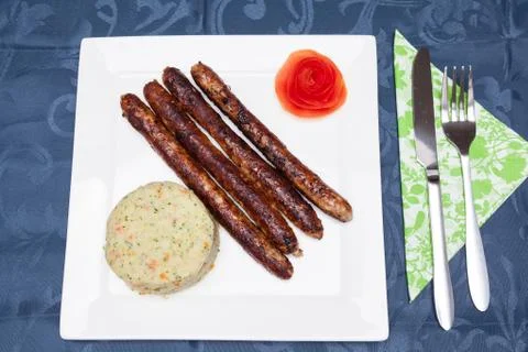 Dinner on a plate Stock Photos