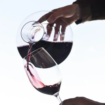 Dinner-Pourring the Wine 写真素材