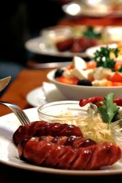 Dinner in Prague Stock-Fotos