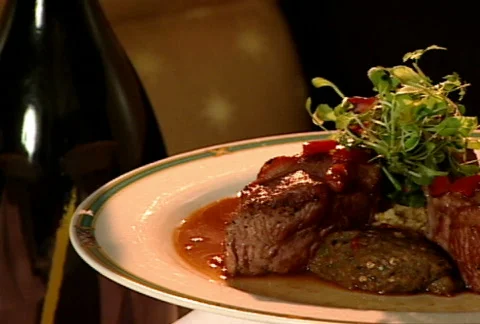 Dinner Presentation 009 Stock Footage 486007