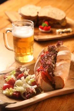 Dinner at the pub Stock Photos