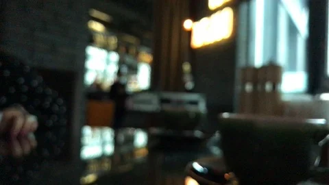 Dinner in a restaurant. Blur. defocus Stockbeeldmateriaal 106575139