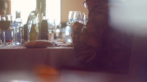 Dinner in a restaurant Stock Footage 37111102