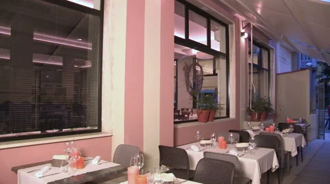 Dinner in a restaurant Stock Footage 61592022