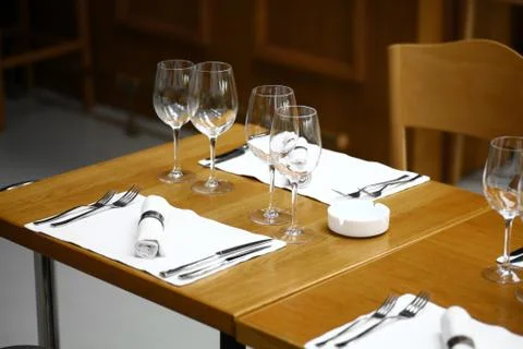 Dinner in a restaurant Stock Photos
