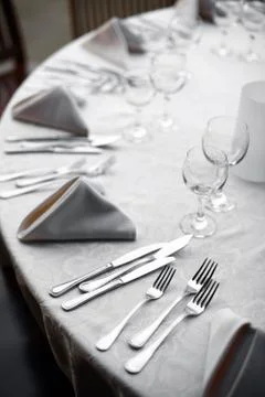 Dinner in a restaurant Stock Photos