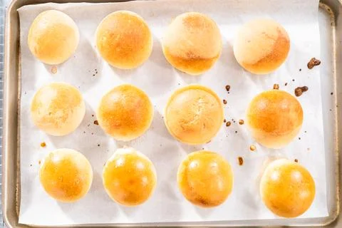 Dinner rolls Stockfoto's