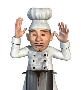 Dinner is Ruined! Stock Illustration