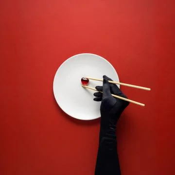 Dinner is served. Stock Photos