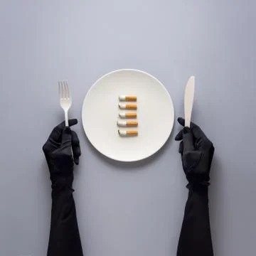 Dinner is served. Stock Photos