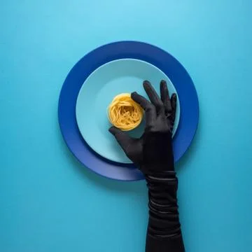 Dinner is served. Stock Photos