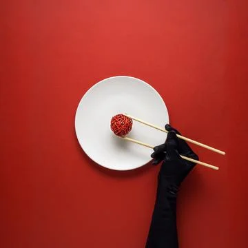 Dinner is served. Stock Photos