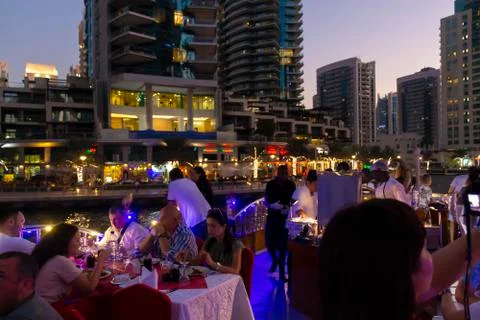 Dinner on the ship Stock Photos