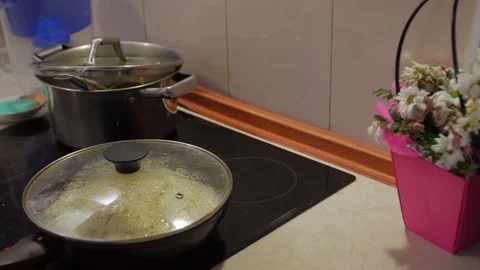 Dinner On The Stove Stock Footage 143830283