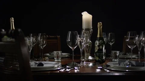 Dinner Table 01 Stock Footage 72275111
