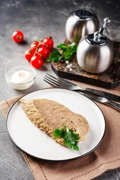 Dinner table with different dishes, set menu for nutritious healthy lunch i.. Stock Photos