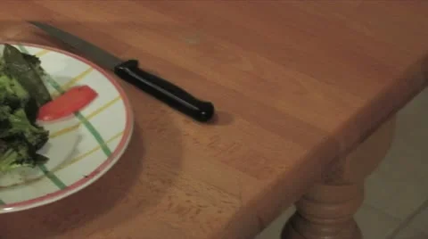 Dinner table Stock Footage 10857312