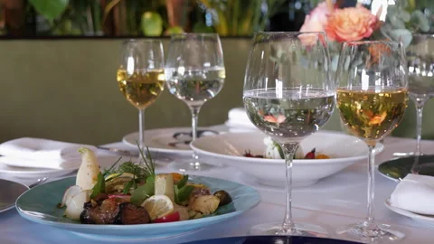 Dinner table Stock Footage 244670178